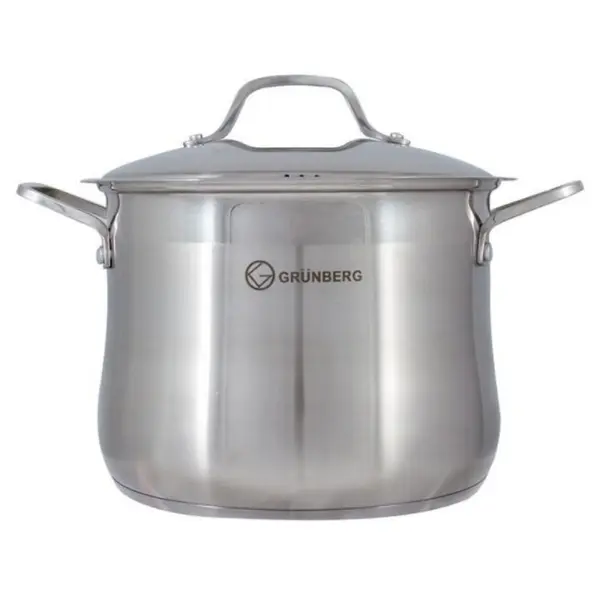 Oala Inox cu Capac, 30 Cm, 16 l , Grunberg Gr3130