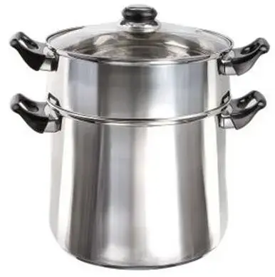 Oala pentru cuscus Kitchen Artist MEP119, 12 l (Argintiu)