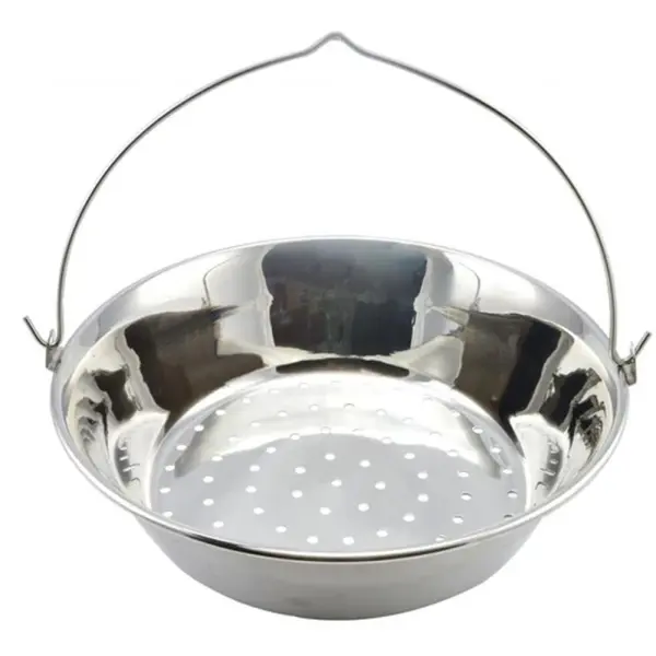 Oala pentru Slanina, Inox, 40 cm, Argintie, Perfect Home