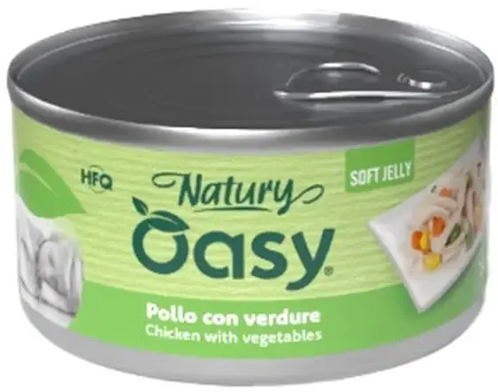 OASY Natury Conservă pentru câini, cu Pui şi Legume, în jeleu 150g