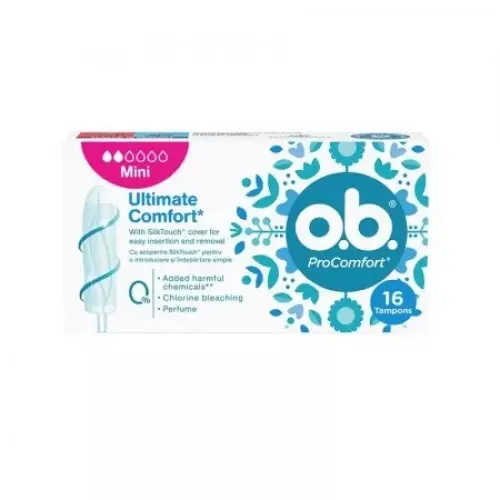 OB tampoane ProComfort mini, 16 bucati Zephyr Labs