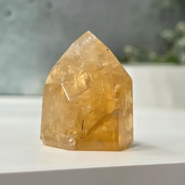 Obelisc citrin Brazilia calitate AAA model 1