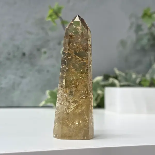 Obelisc citrin Brazilia calitate Extra AAA | Model 18