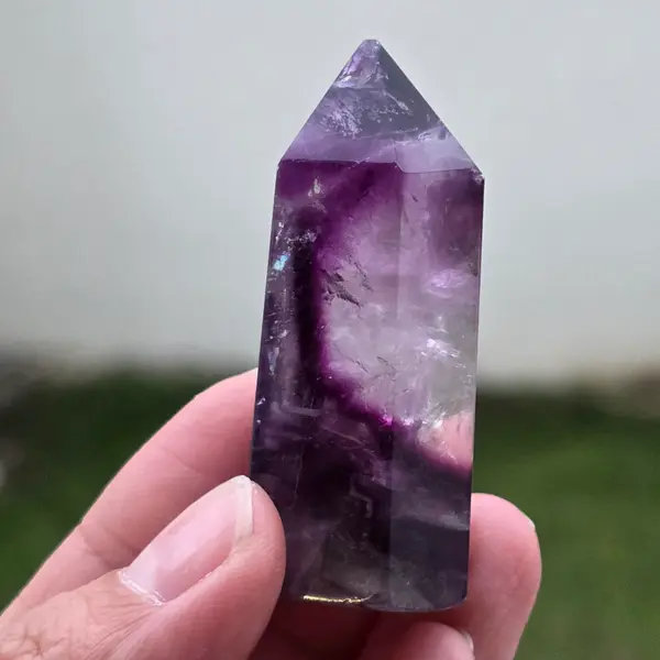 Obelisc fluorit curcubeu | Model 9