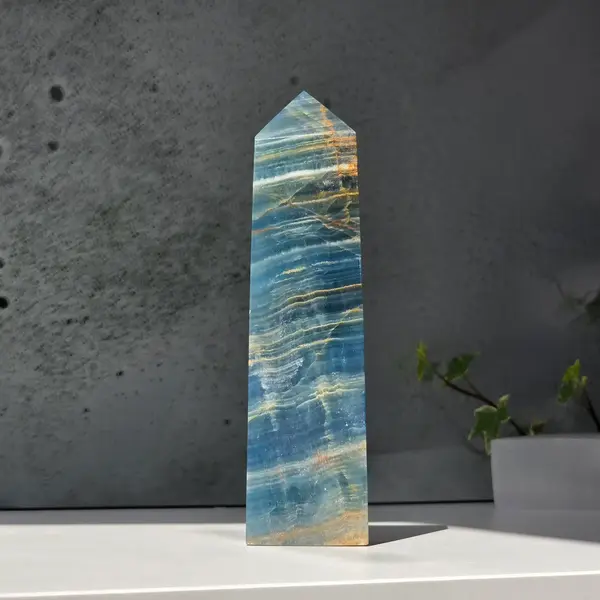 Obelisc onix albastru| Model 1