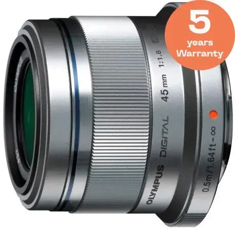 Obiectiv Foto Olympus M.Zuiko ET-M4518 45mm 1:1.8 (Argintiu)
