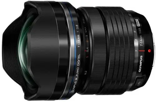 Obiectiv Olympus M,ZUIKO Digital, 7-14mm 1:2,8 (Negru)