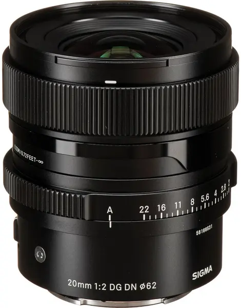 Obiectiv Sigma - 20mm, f/2 DG DN Contemporary, Sony E-Mount