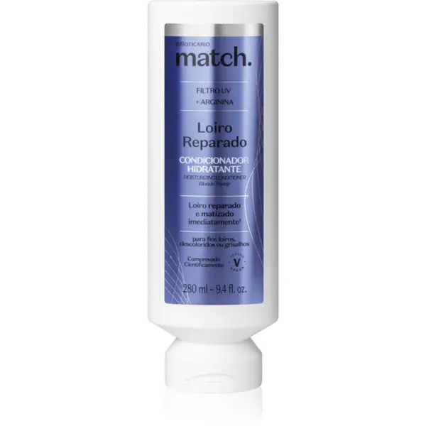 oBoticário Match. Blonde Repair balsam regenerator pentru par blond 280 ml