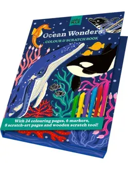 Ocean Wonders Colour and Scratch Book, Hardback/Creative Mile