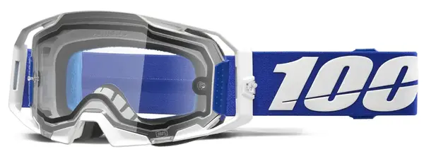 Ochelari atv cross 100% Armatic Enduro Dual Pane, lentila clara, culoare rama albastru