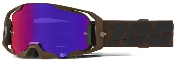Ochelari atv cross 100% Armatic Salcedo, lentila oglinda argintie