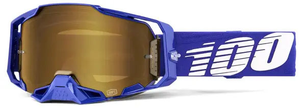 Ochelari atv cross 100% Armega Klein, lentila oglinda aurie