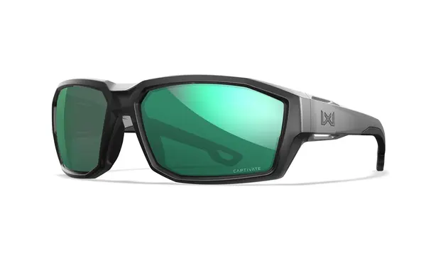 Ochelari Balistici Polarizati Wiley X ALPINE Matte Translucent Black | CAPTIVATE™ Green Mirror - Default Title