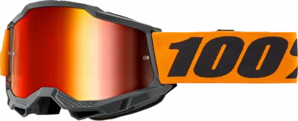Ochelari cross atv 100% Accuri 2 Orange, lentila oglinda, culoare rama negru