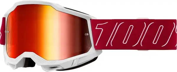 Ochelari cross atv 100% Accuri 2 Redline, lentila oglinda rosie, culoare rama multicolor grafic