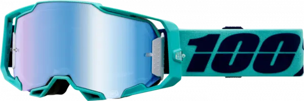 Ochelari cross atv 100% Armega Esterel, lentila oglinda, culoare rama verde menta