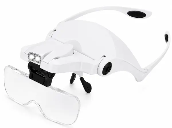 Ochelari cu 5 LUPE 2 LED 9892B2C Incarcare USB