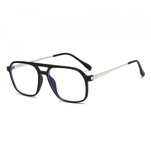 Ochelari De Calculator Unisex Techsuit 83092, Anti-Blue Light, Negri/Argintii