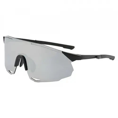 Ochelari De Ciclism Unisex Techsuit 8853, Negri/Argintii
