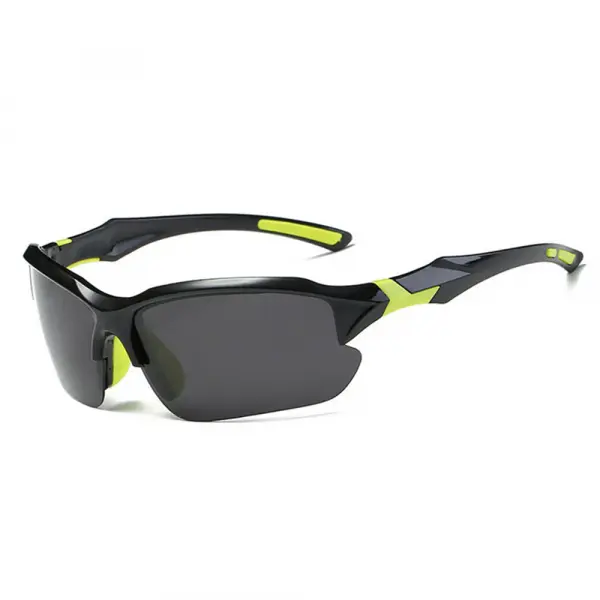 Ochelari De Ciclism Unisex Techsuit 9301, Protectie UV, Negri Verzi