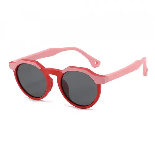 Ochelari De Soare Copii Techsuit 601, Polarizati, Protectie UV, Roz/Rosii