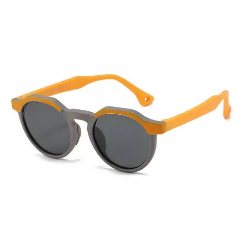 Ochelari De Soare Copii Techsuit 601, Polarizati, Protectie UV, Portocalii/Gri