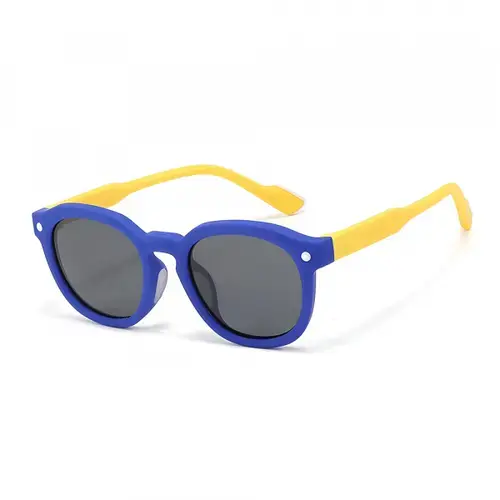 Ochelari De Soare Copii Techsuit 616, Polarizati, Protectie UV, Albastrii/Galbeni