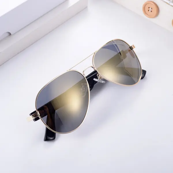 Ochelari de soare smart audio polarizati iSEN MZ01, Silver, Unisex, Anti-UV380, Microfon si difuzor incorporat, Muzica si apeluri Bluetooth, 60mAh