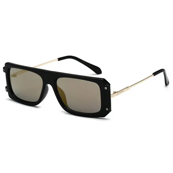 Ochelari de Soare, Zamo®, CZL633, Protectie UV400, Model Dreptunghiular, Rama Neagra, Lentile Negre