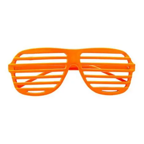 Ochelari disco neon portocalii Widmann Italia 01358