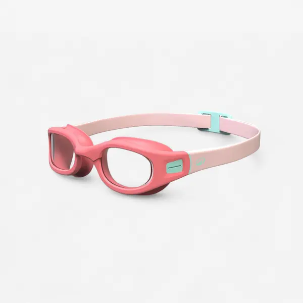 Ochelari înot SOFT Mărime mică Lentile transparente Roz-Turcoaz