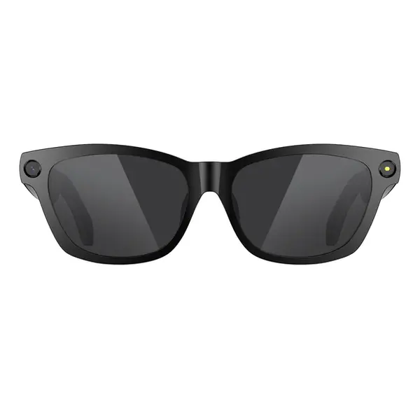 Ochelari Inteligenti Blackview BV100 AI, Negru, Camera 8MP, Bluetooth, WiFi, Asistent Vocal AI, Traducere in Timp Real