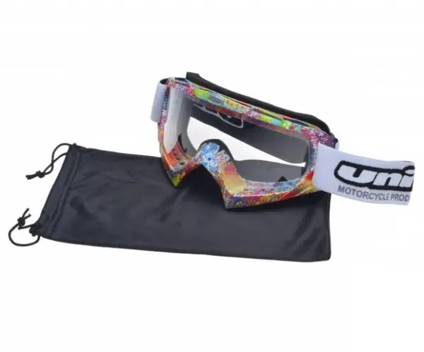 Ochelari motocross atv enduro Unit, culoare rama multicolor, lentila clara