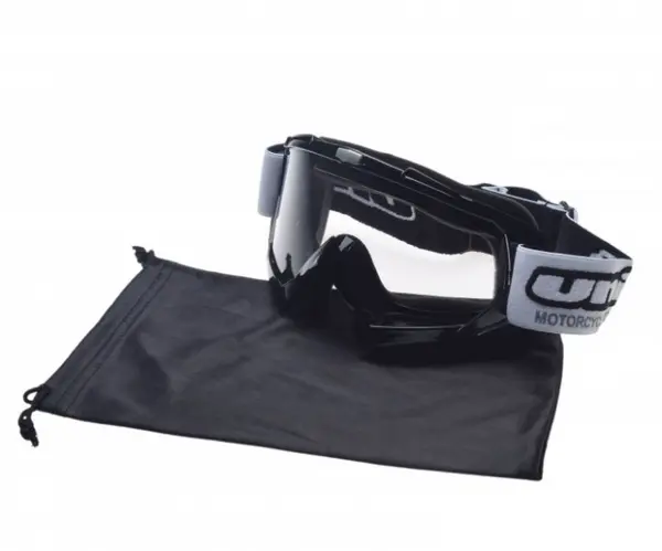 Ochelari motocross atv enduro Unit, culoare rama negru, lentila transparenta