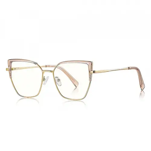 Ochelari pentru calculator Techsuit 3156, Anti-Blue Light (Roz/Auriu)
