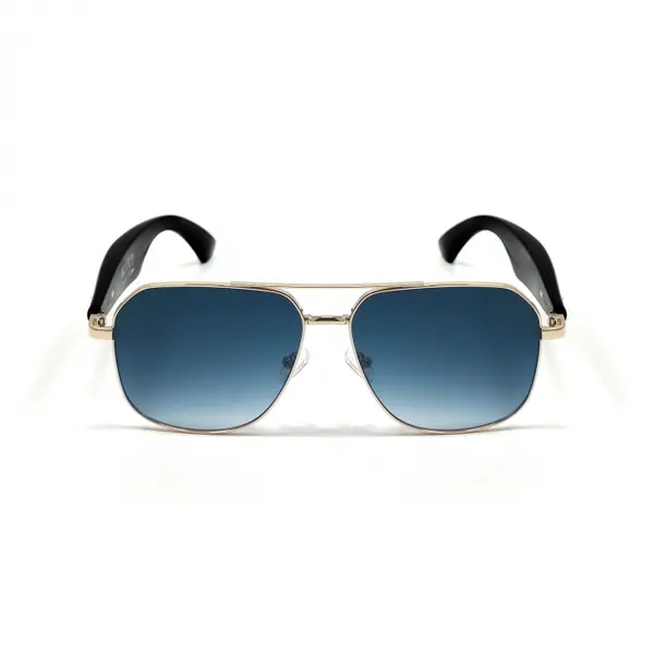 Ochelari Smart iSEN GY100, Lentile Albastre Polarizate, Traducere AI in Timp Real, Microfon, Difuzoare, Bluetooth, Muzica, Apeluri, Asistenta Vocala, Control Camera la Distant, Incarcare Magnetica