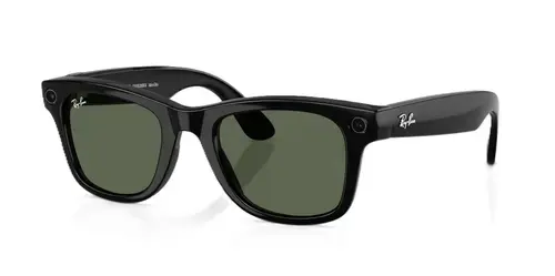 Ochelari Smart Ray-ban META Wayfarer Gen 2 RW4012 601/71 53-22, Wi-Fi 6, Bluetooth, Aparat foto cu filmare, Asistent vocal, 32GB Flash, Lentile G-15 Verzi (Negru)