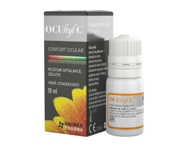 Ocuhyl C picaturi oftalmice, 10ml, Unimed Pharma