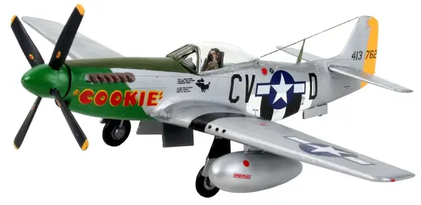 Мodel de asamblat Revell Militar : Avioane - P-51D Mustang (cu accesorii incluse )