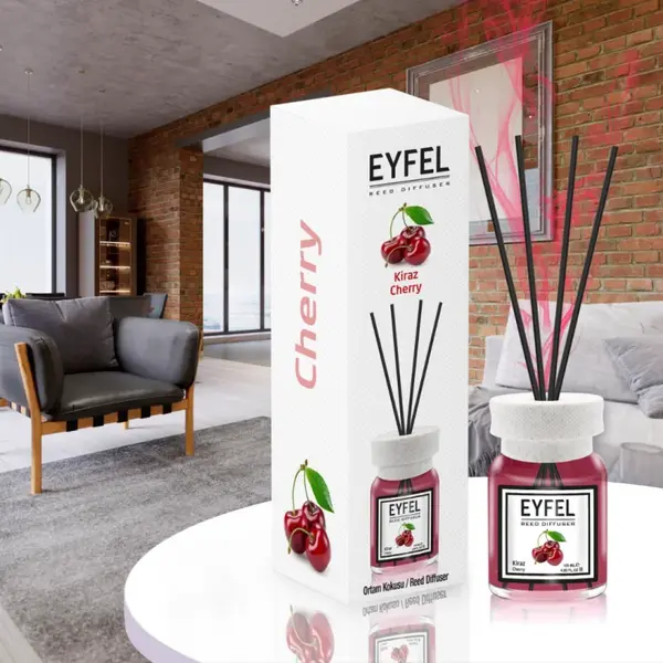 Odorizant camera cu betisoare, aroma de cirese 120 ml,Eyfel