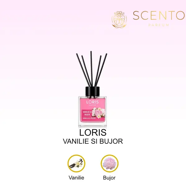 Odorizant camera - Loris Vanilie si Bujor - 100ml
