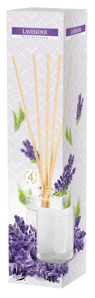 Odorizant cu bețișoare Bispol - Lavanda, 45 ml