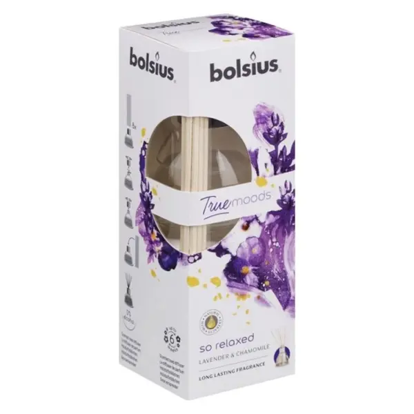 Odorizant cu Betisoare Bolsius True Moods Lavanda si Musetel, 45 ml
