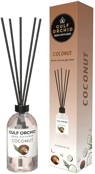 Odorizant cu bețișoare Gulf Orchid - Coconut, 110 ml