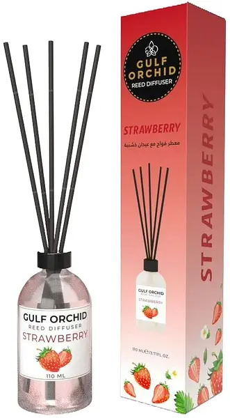 Odorizant cu bețișoare Gulf Orchid - Strawberry, 110 ml
