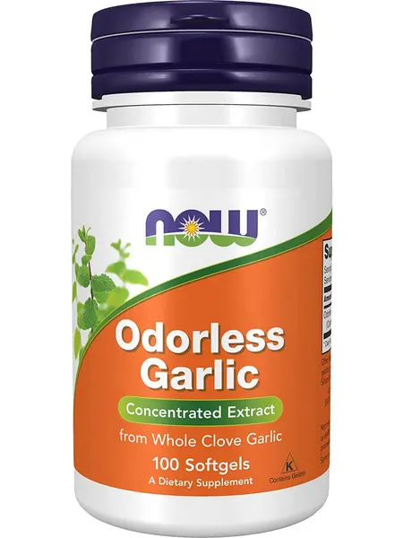Odorless Garlic, fără miros, 100 capsule, Now