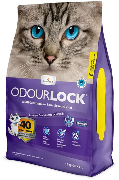 ODOURLOCK Multi-Cat Lavander Formula, nisip pt pisici, cu lavandă