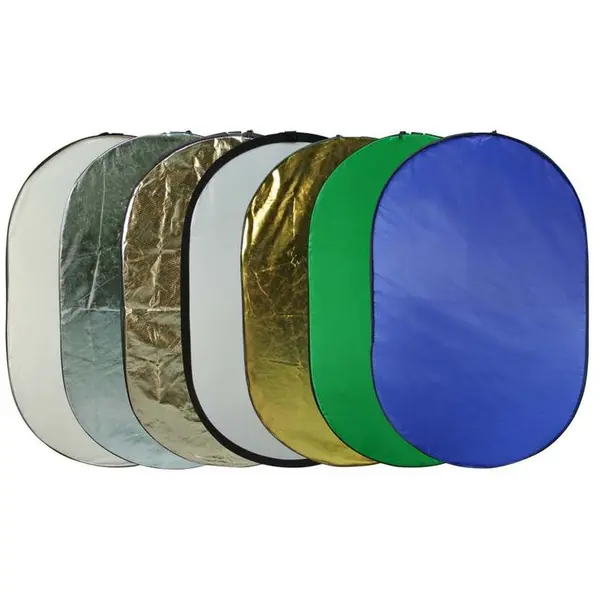 OEM Blenda ovala 7in1 gold silver difuzie alb sunfire albastru verde 60x90cm