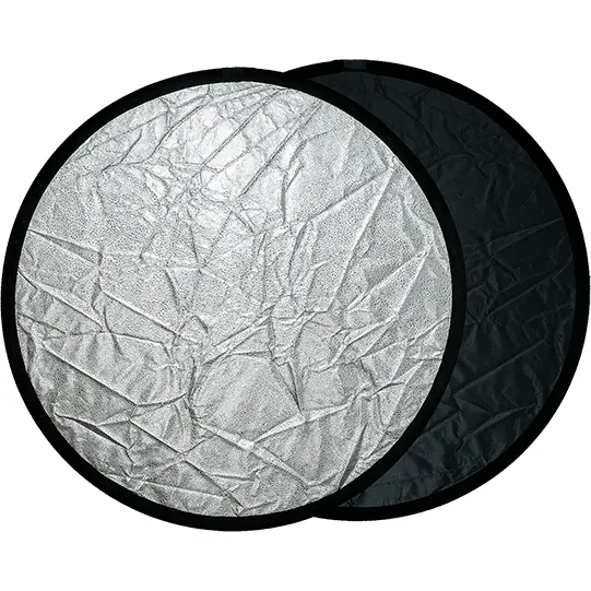 OEM Blenda rotunda 2in1 silver-black 110cm